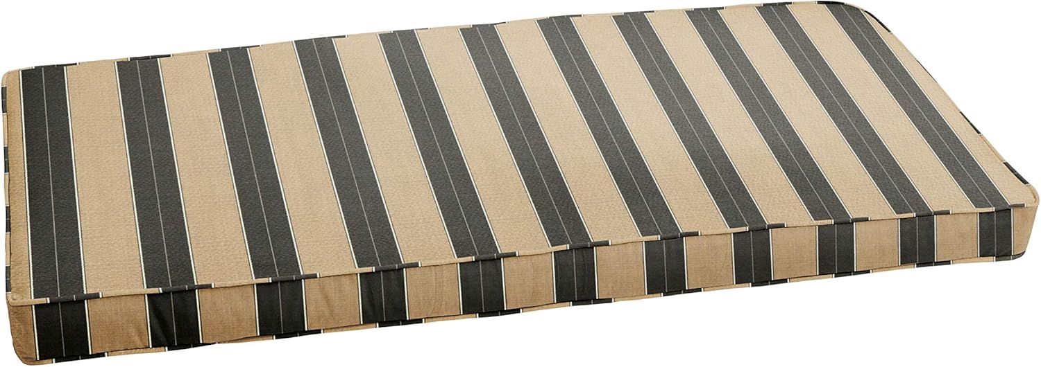 CBENCH-SB Stripes Indoor/Outdoor Bench Cushion-Bristol, 1 Count (Pack of 1), Sunbrella-Berenson Tuxedo 5 Sq Ft