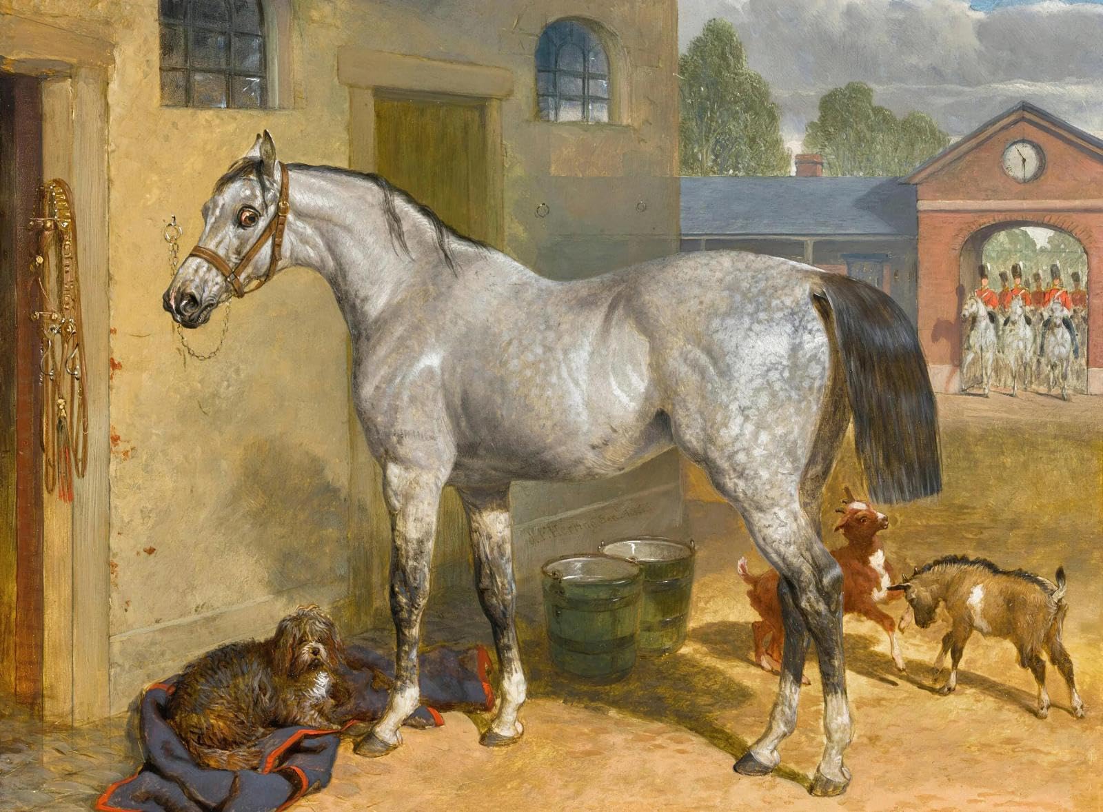Baibexing Vintage Horse Canvas Painting Wall Art Classic Equestrian & Farm Horse Poster Prints For Rustic Home Decor A8 30X40Cm Unframed