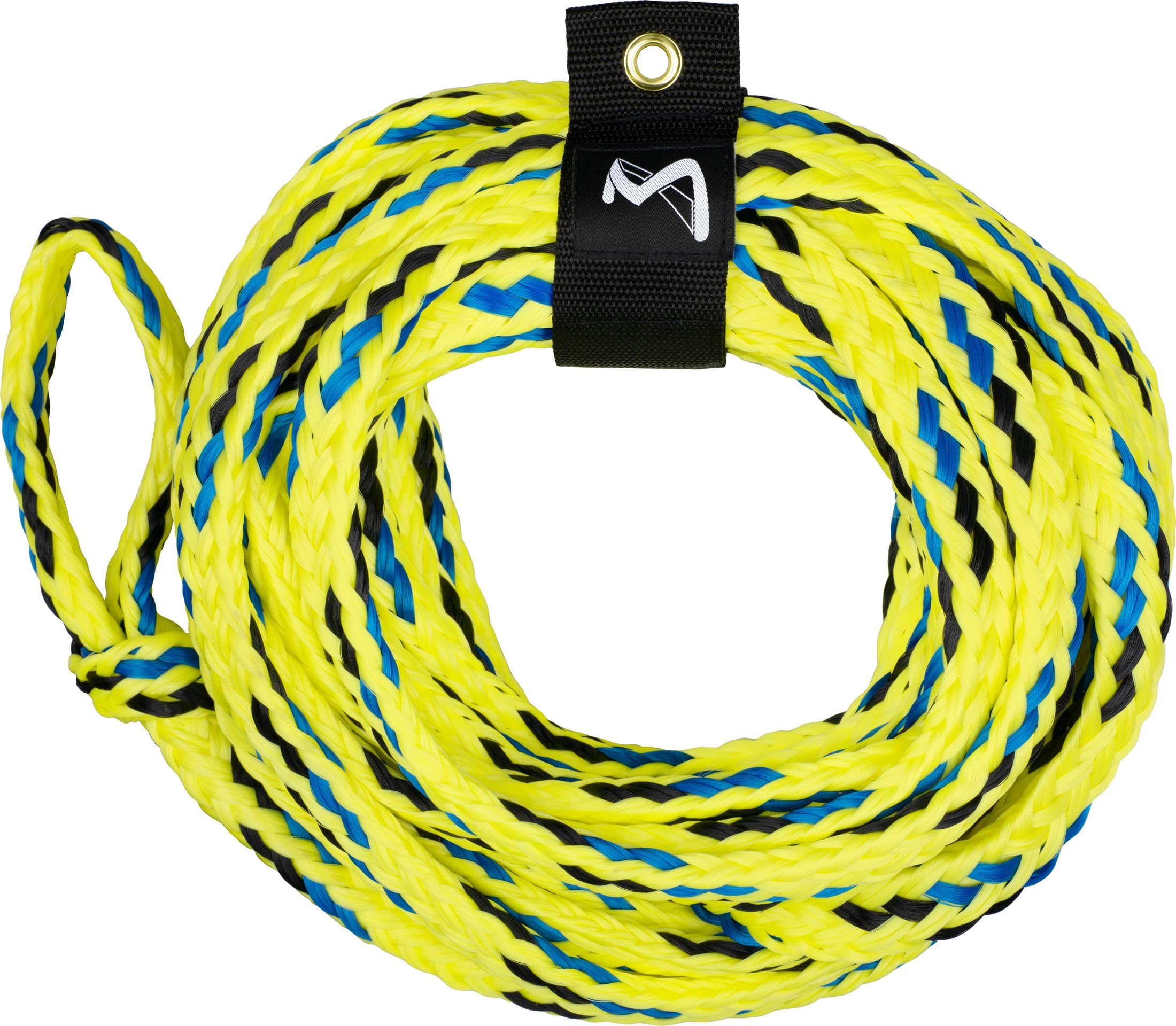 MESLE Schlepp-Leine 6P 60' für Wassersport Tubes und Schleppreifen, mit Schwimmer, Zug-Seil für 6 Personen Towable, Länge 18,3 m