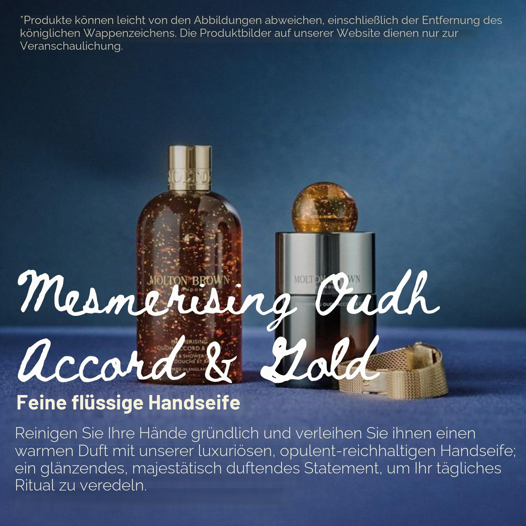 Molton Brown Mesmerising Oudh Accord & Gold feine flüssige Handseife 300 ml