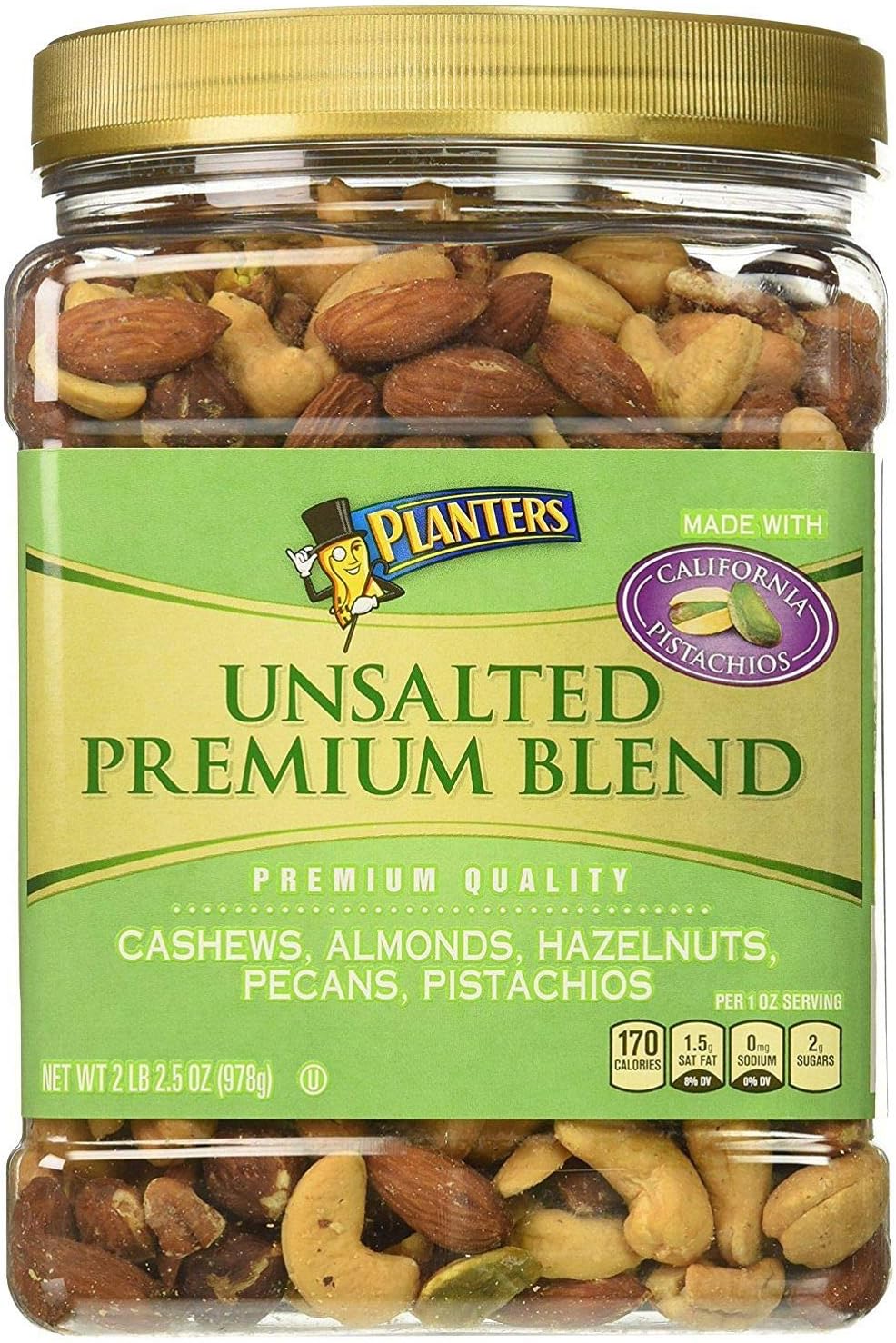 Planters Premium Blend Mixed Nuts, Unsalted Grocery