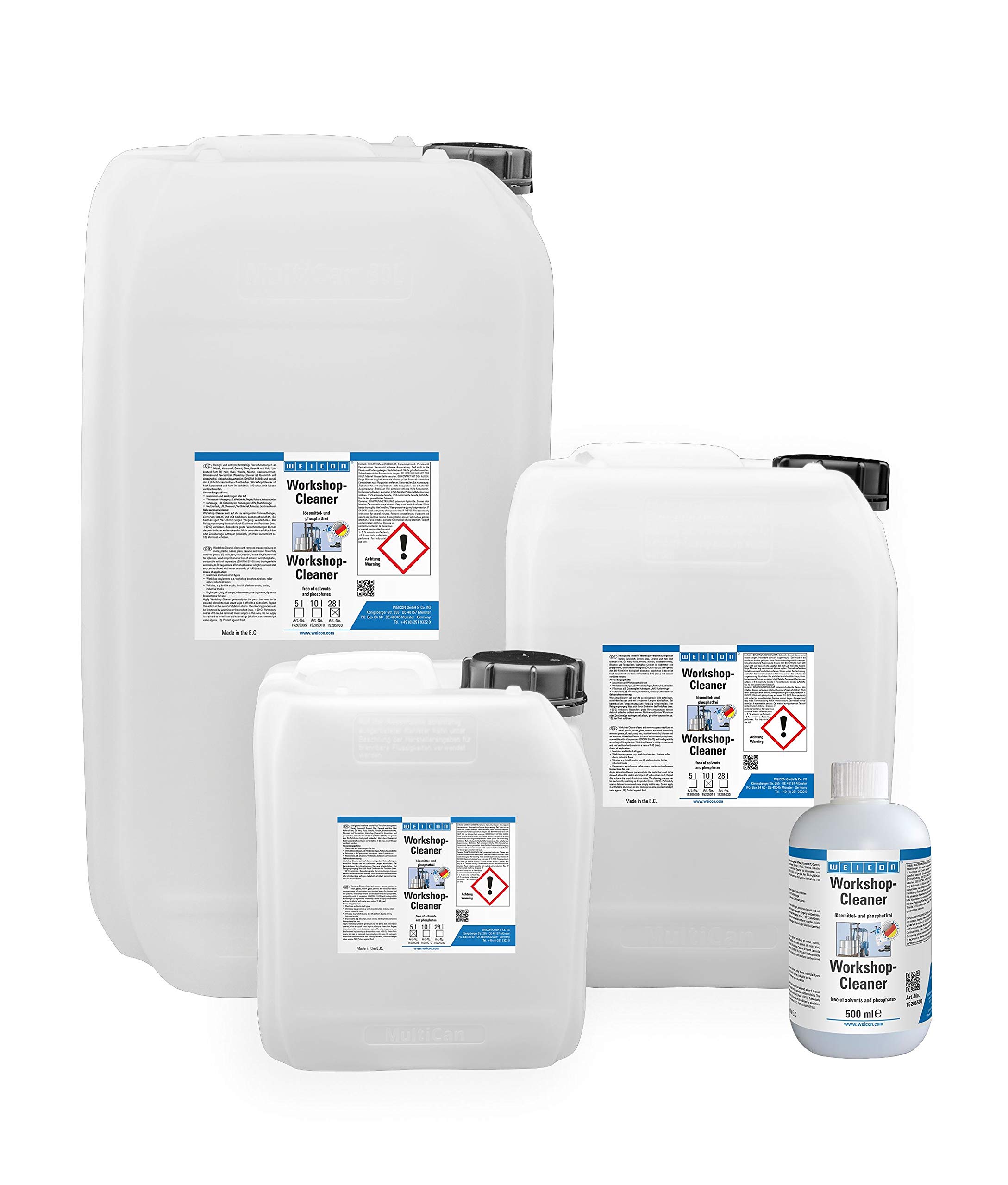 WEICON Workshop Cleaner 5 L, biologisch abbaubarer Universalreiniger, für Hochdruckreiniger & Teilewaschmaschine