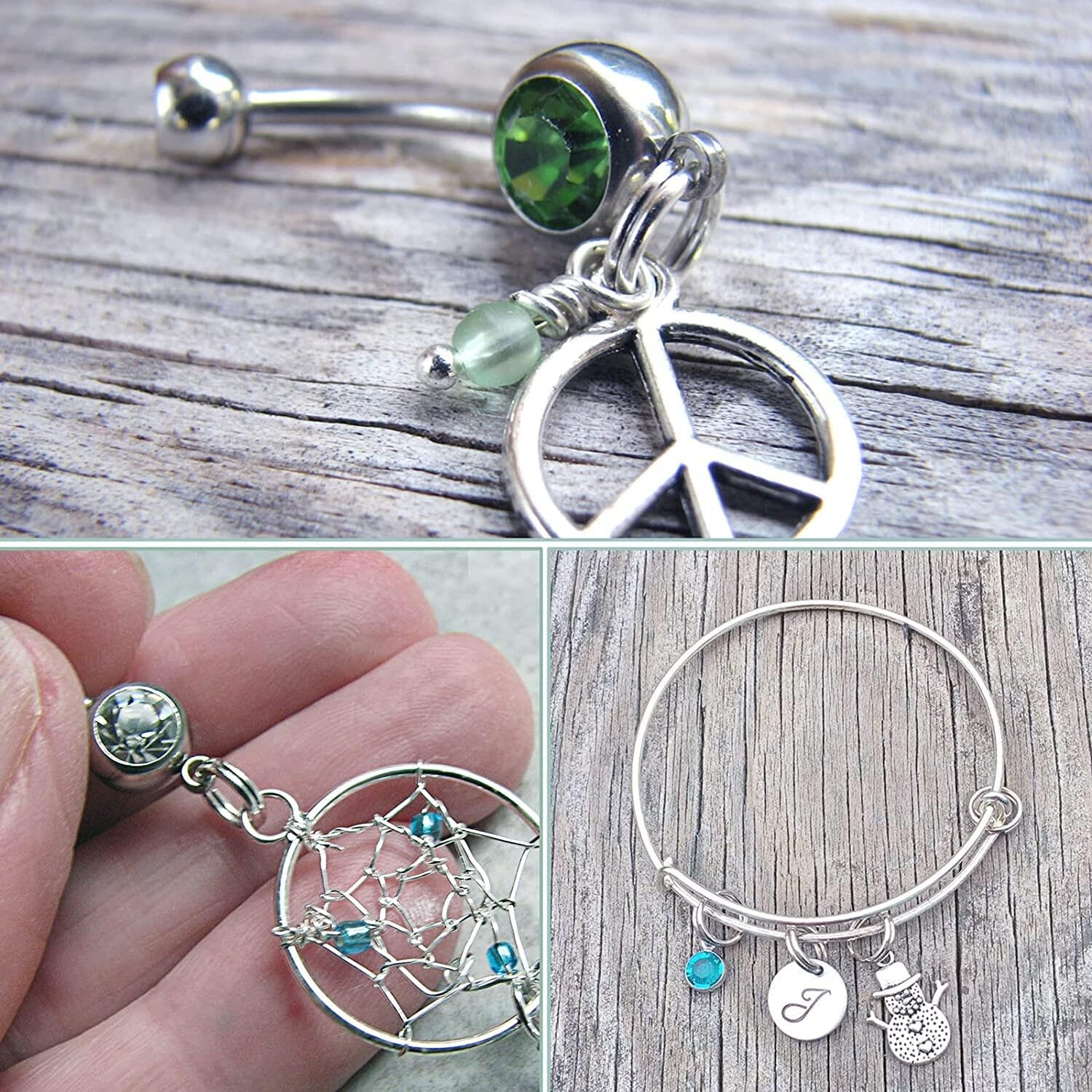 Generic PULABO 500 Pcs 6 Mm Double Loops Split Jump Rings Mini Metal Ring Connectors for Jewelry Necklaces Bracelet Earrings and Crafts Ornament Creative