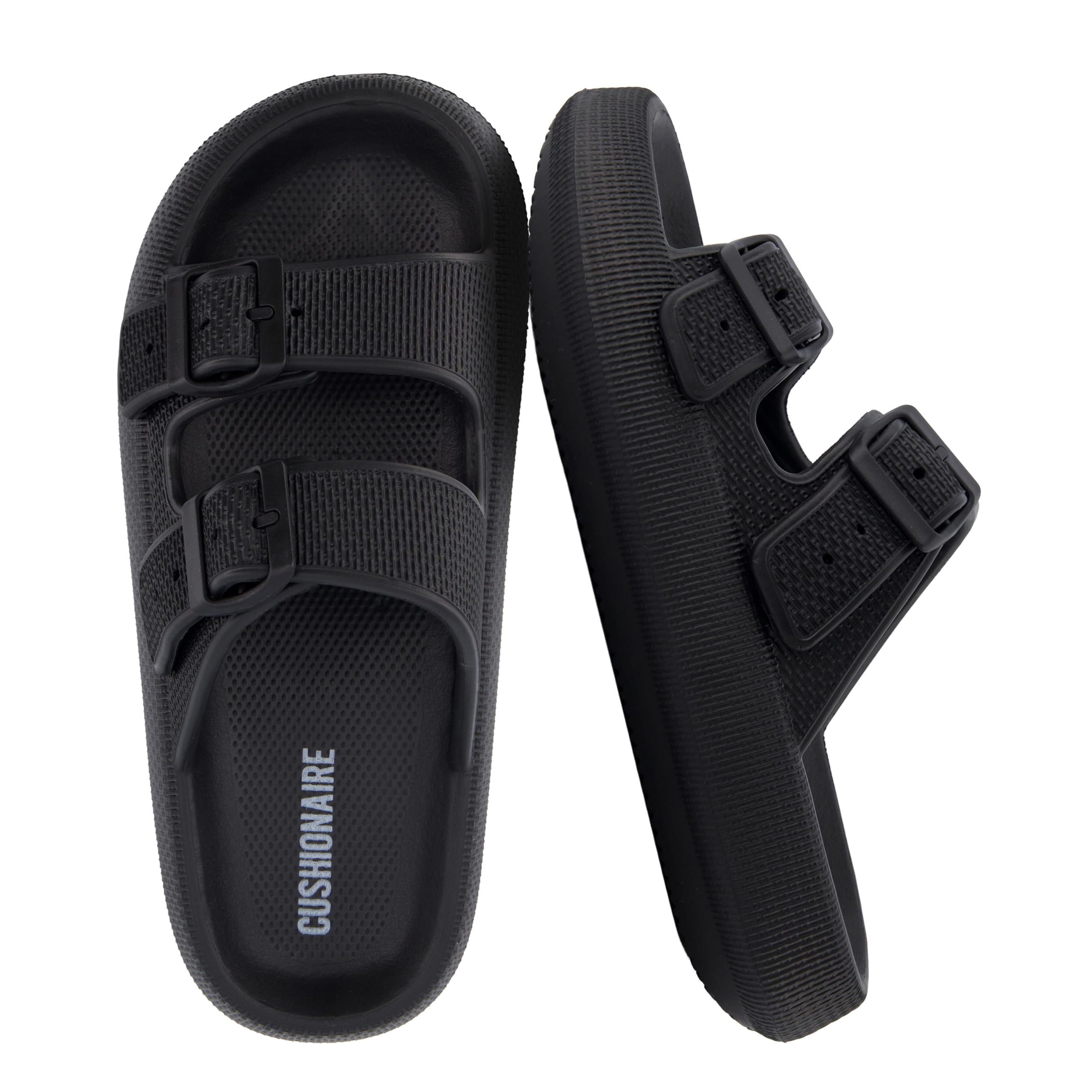 Fame Pillow Recovery Sandals for Women, Adjustable Double Buckle Waterproof EVA Cloud Slides for Women