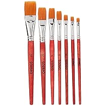 Amazon Brand – Solimo 7 Brush Set on a Card