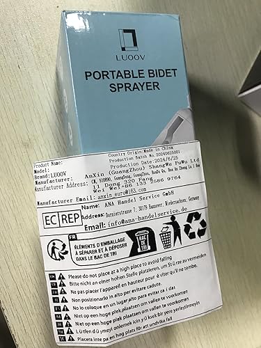 Miniatura 9 de Bidé portátil para viajes, bidé de viaje de 16.9 fl oz, rociador de bidé con botella Peri para mujereshombres, de mano, bidé eléctrico recargable de
