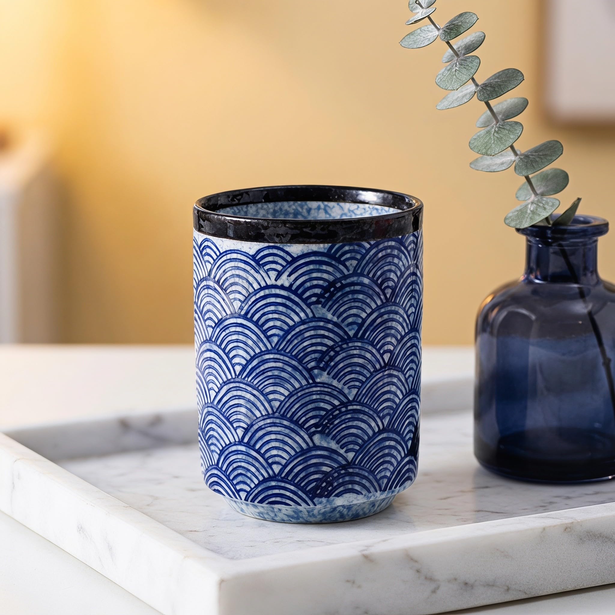 INOOMP Lot de 6 verres à shot en céramique mexicaine, tasses cadeaux en
