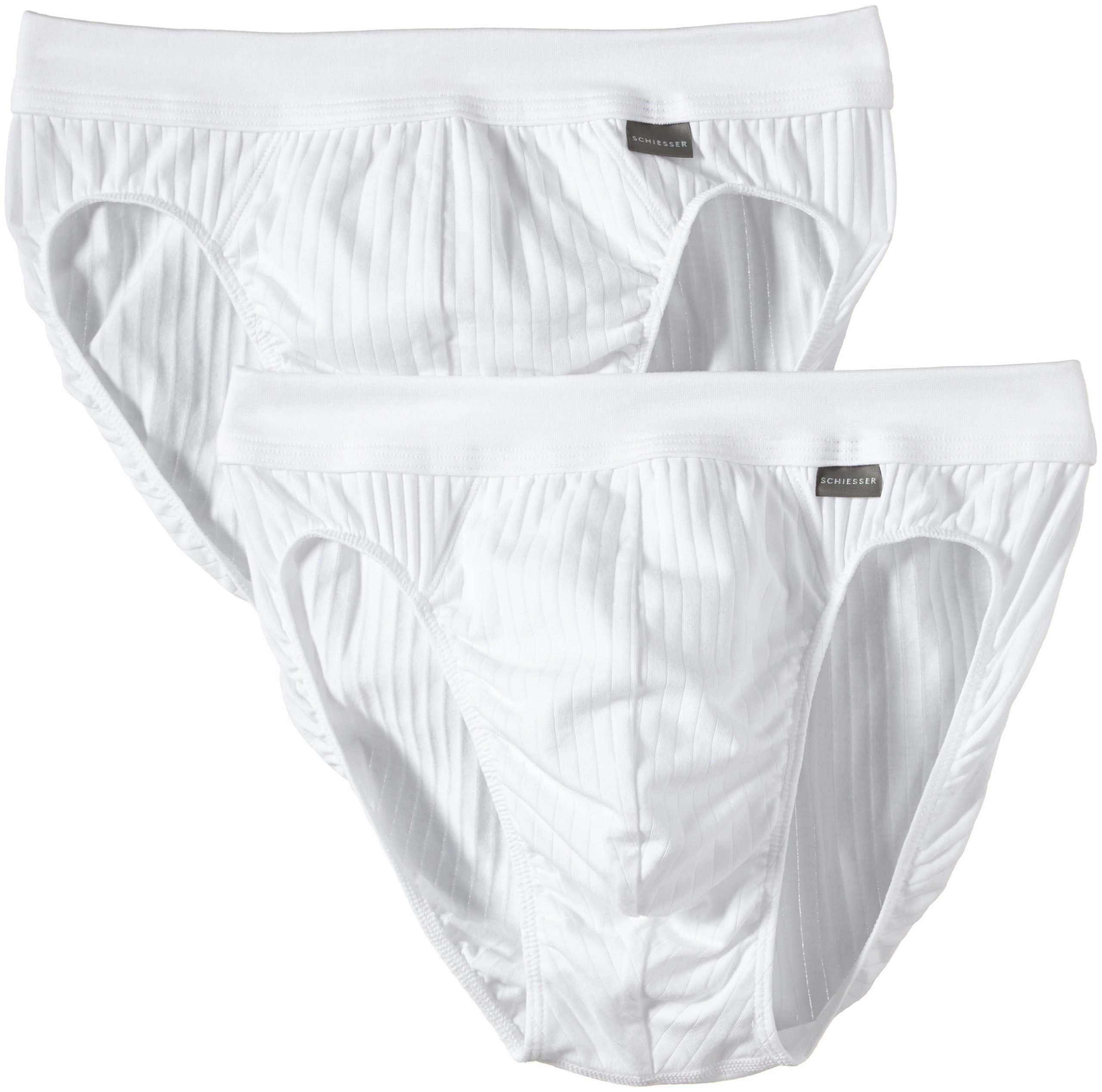 Schiesser Essentials Authentic Rio Slip Doppelpack Uni weiß