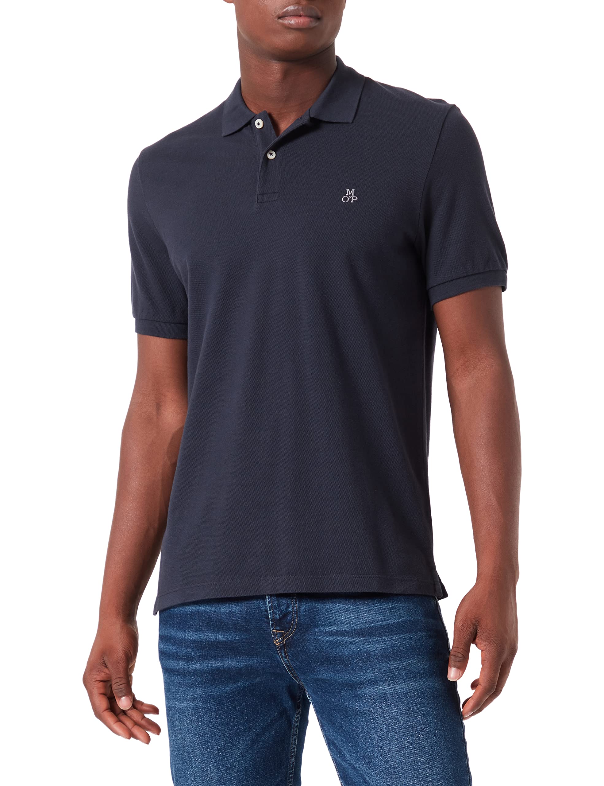 Marc O'polo Men's Blue Marc Oߴpolo Regular Fit Organic Cotton Short Sleeve Polo Shirt, (Dark Navy), Xxl