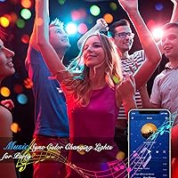 Vista 4 de DAYBETTER - Tiras de luces LED inteligentes con control remoto de aplicación, 5050 RGB para dormitorio, sincronización de música, cambio