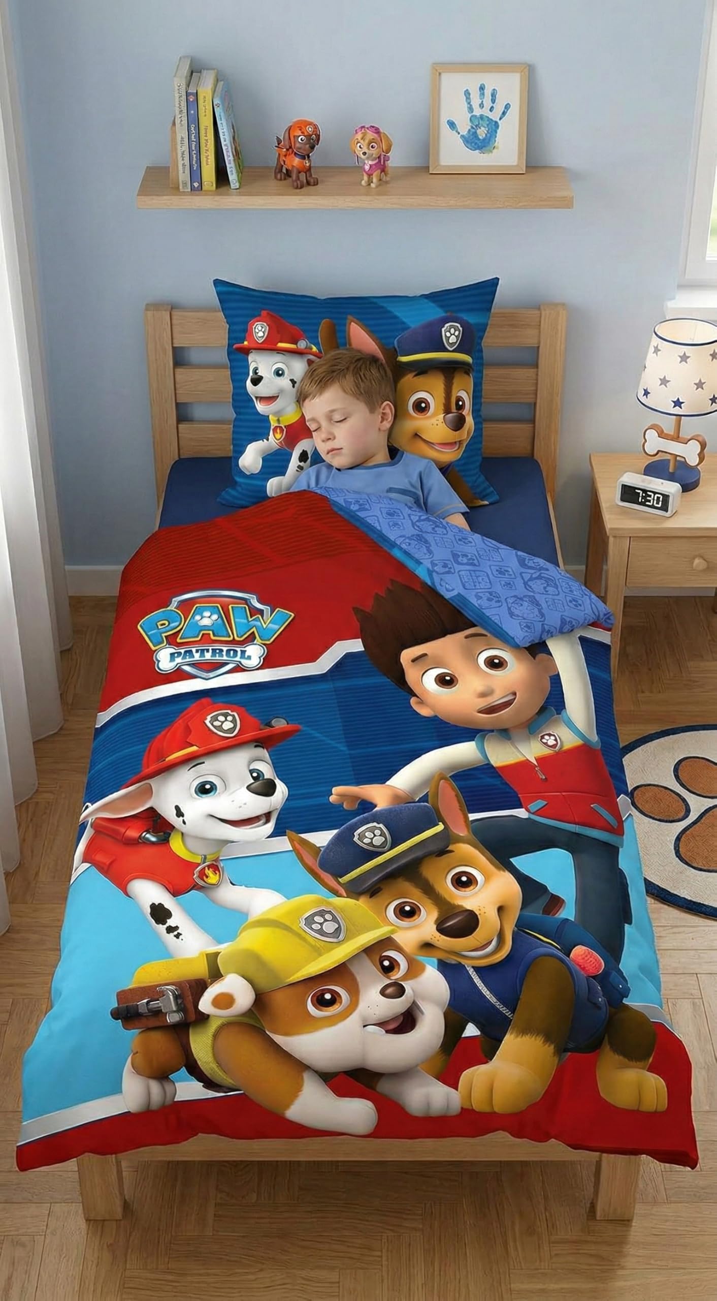 Biancheria da letto Paw Patrol, copripiumino 140 x 200 cm + federa 63 x 63 cm, set di biancheria da letto per bambini
