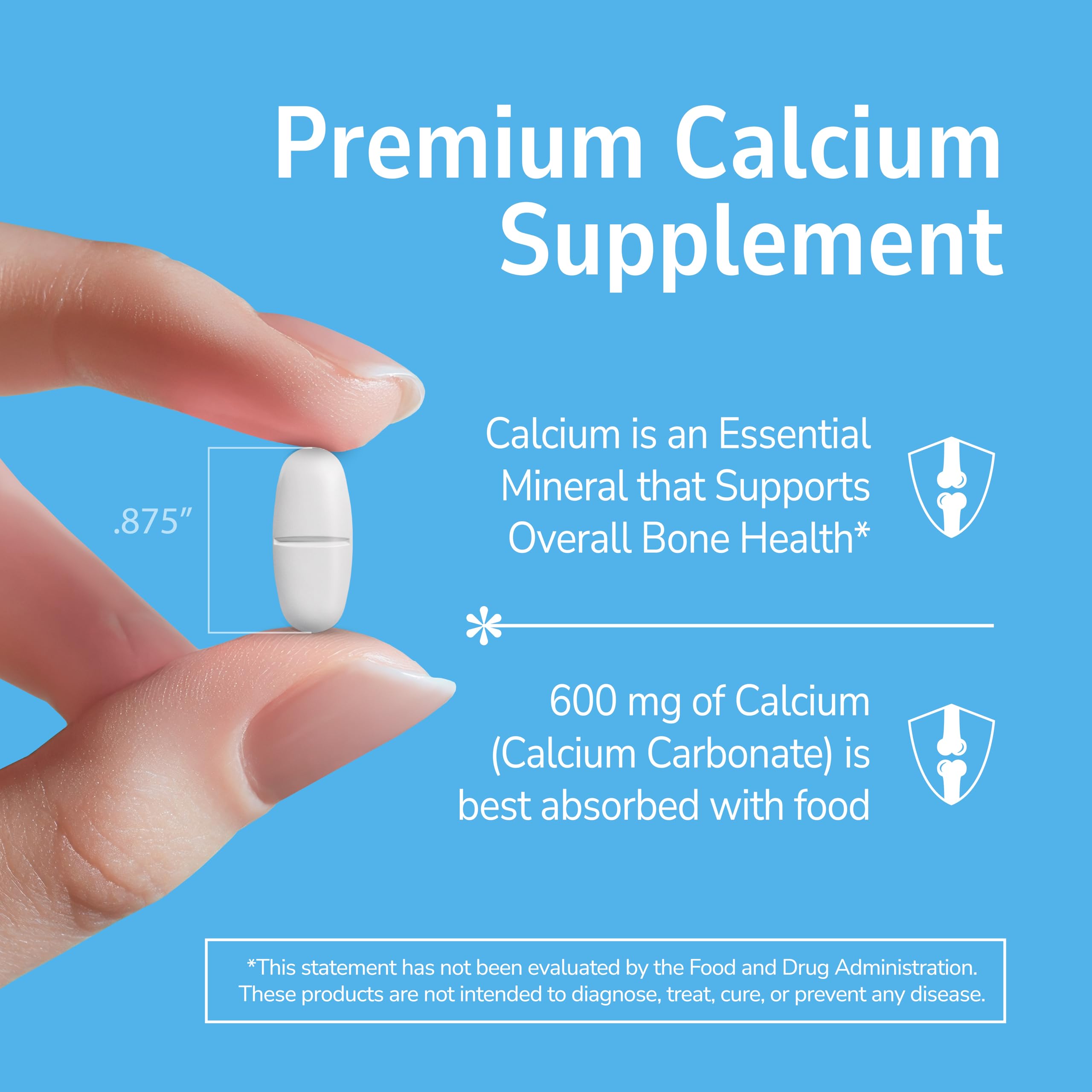 21st Century Calcium 600mg Tablets, Bone Strength Support, 400 Count — Amazon image 4