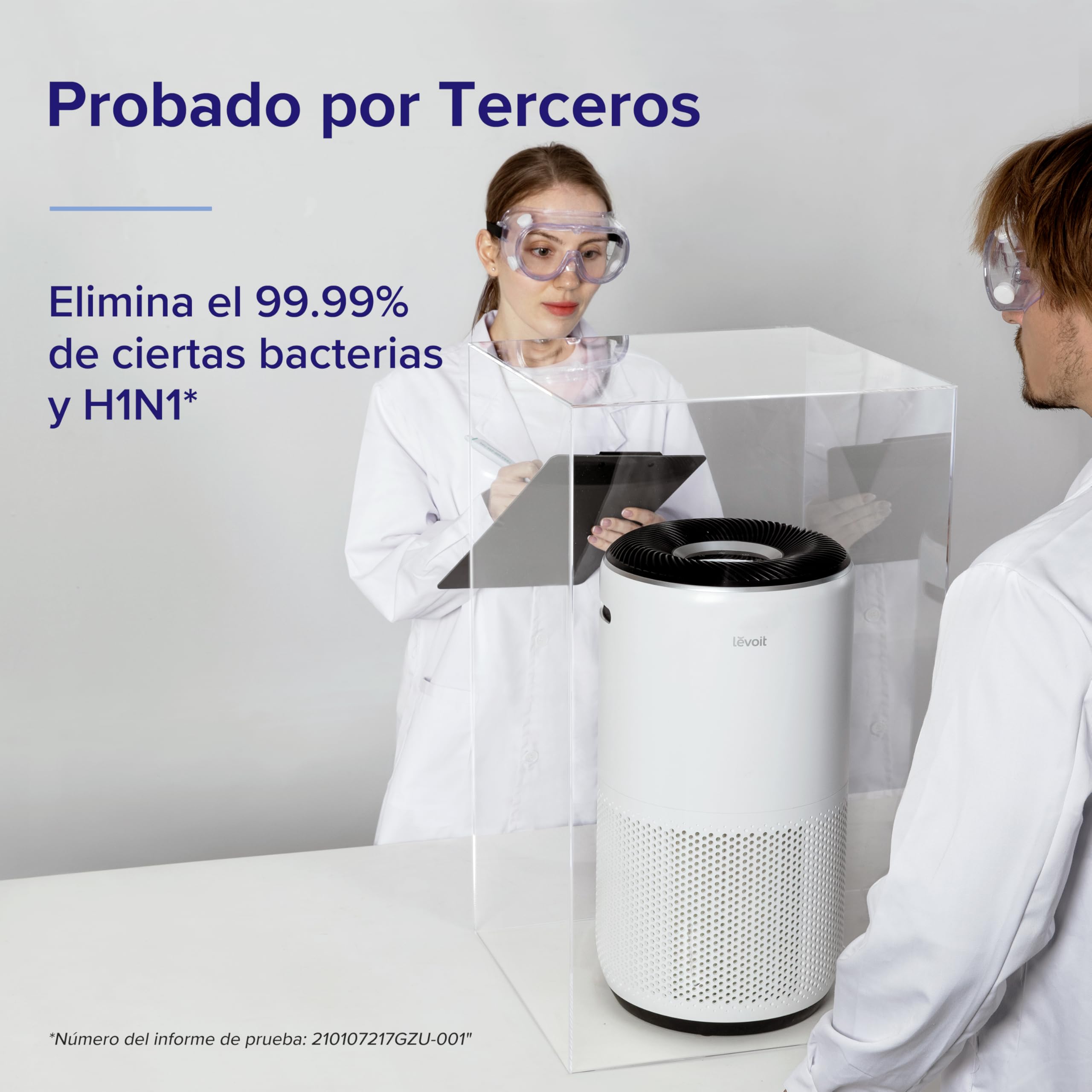 LEVOIT Purificador de Aire Inteligente con APP y ALEXA, Purificador de Aire CADR 400m³/h a 83m², 24dB Silencioso, Pantalla PM2.5, Filtro HEPA, Elimina el 99.97% de Alergias Polen Polvo Olores