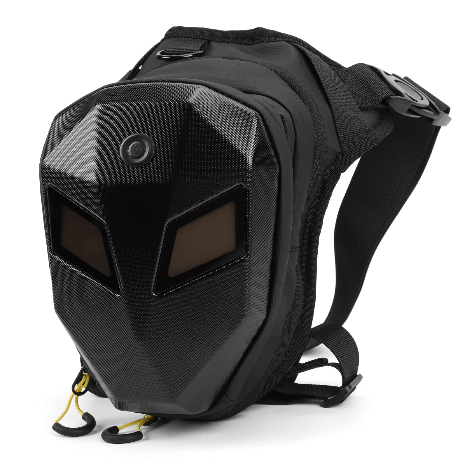 doorslay LED Leg Pack, Waist Pack EVA Hard Exterior Reflective Strip, with Adjustable Straps for Cycling Running, Skateboarding, Outdoor Activities