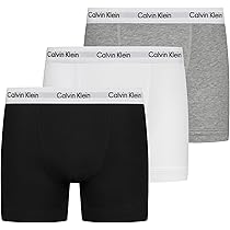 Calvin Klein Boxer Uomo Confezione da 3 Cotone Elasticizzato, Multicolore (Black, White, Grey Heather), XS