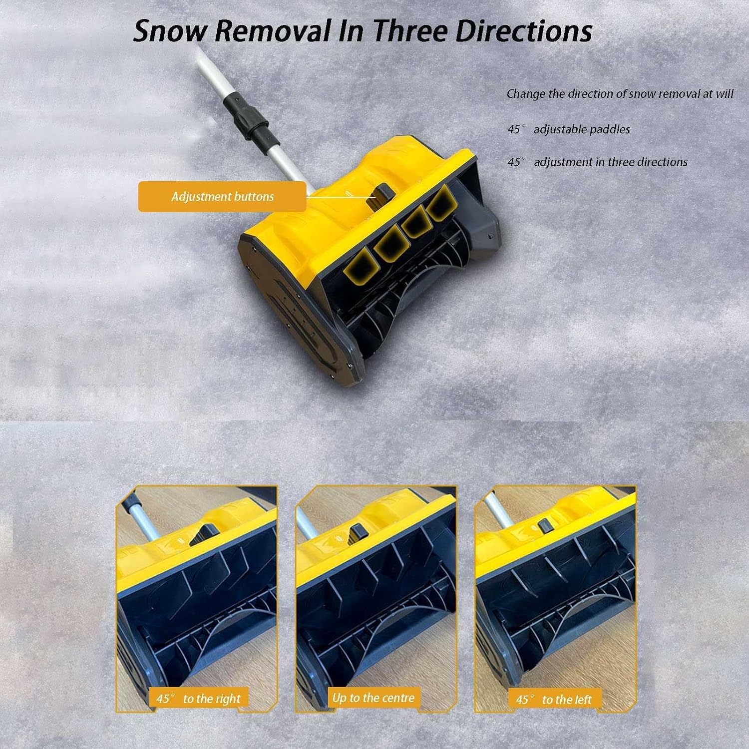 手持ち式電動ショベル 除雪機 折りたたみ式除雪機 バッテリー1個付き