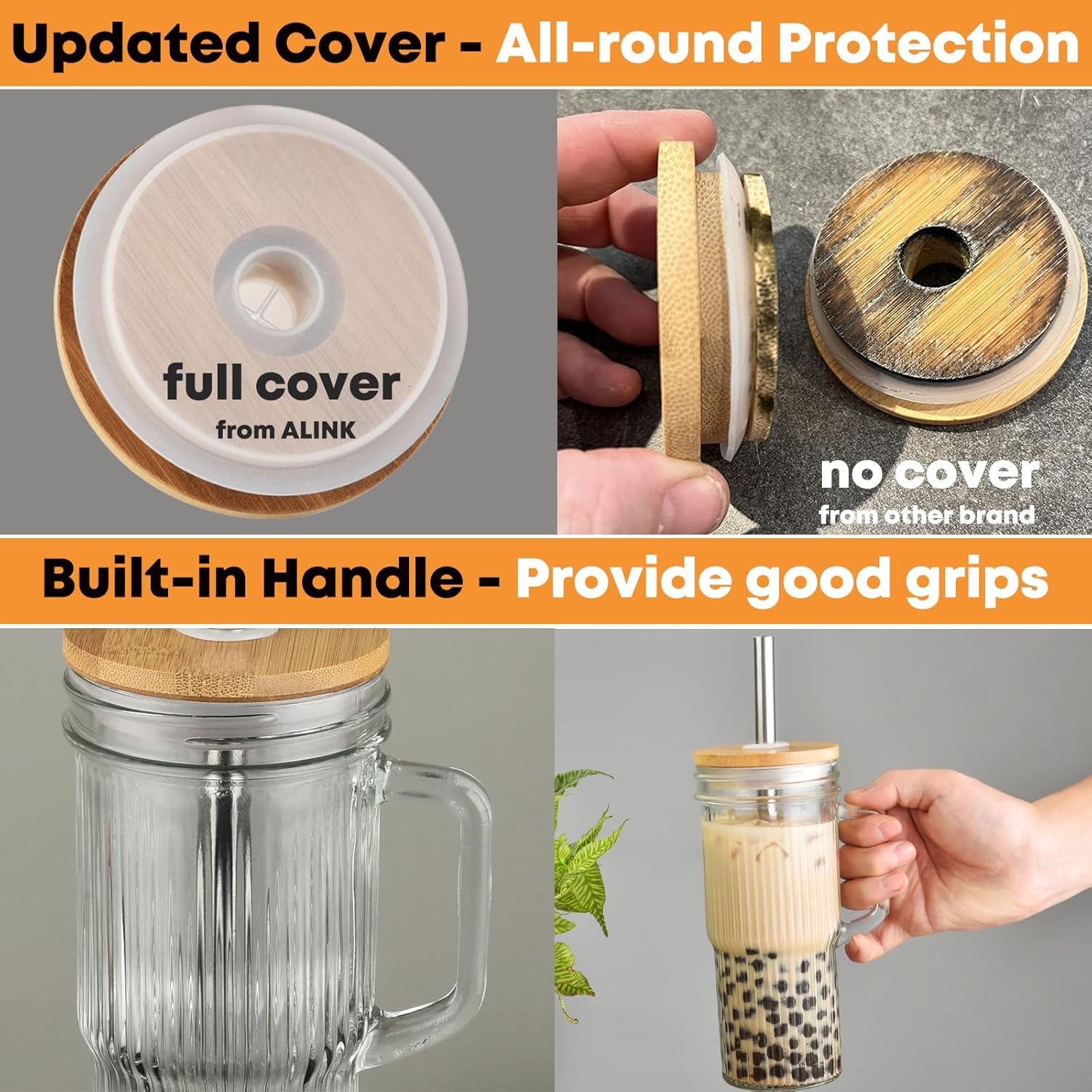 Sip in Style: ALINK 24oz Ribbed Glass Cups Review