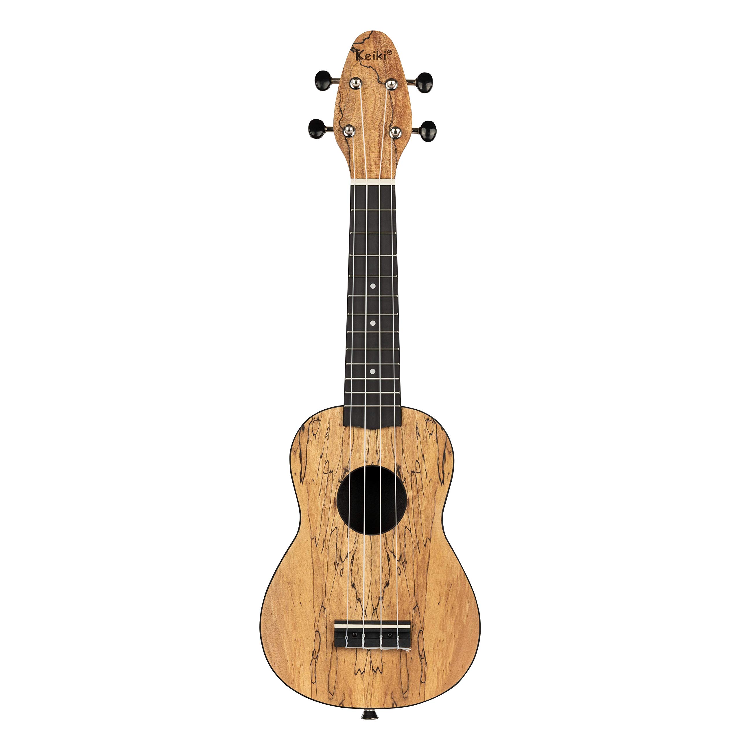 Ortega Guitars Sopran Ukulele Akustisch – Keiki K3 Series – Inklusive Zubehör – Gestockter Ahorn, ABS, Natur (K3-SPM)