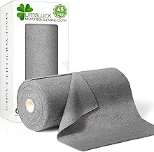 LifeisLuck 45 Pack Microfiber Cleaning Cloth Roll, 10" x 10" Tear Away Reusable Towels Washable Rags Super Absorbent Microfiber Towels for Car Drying Dishes Kitchen Cleaning