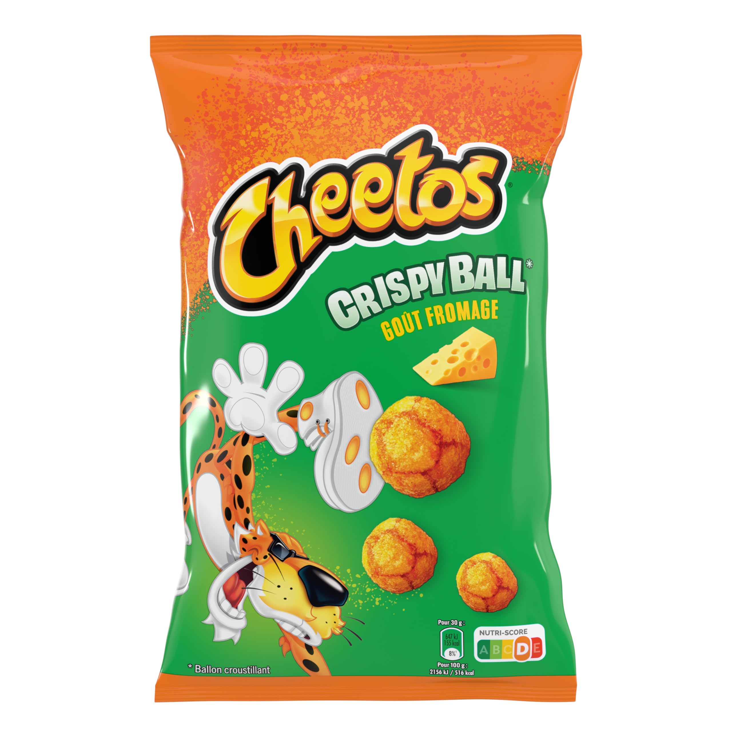 Cheetos Crispy Ball Biscuits Apéritifs Soufflés Goût Fromage 90g - Lot de 14