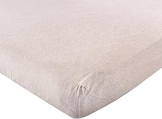 beige crib sheet