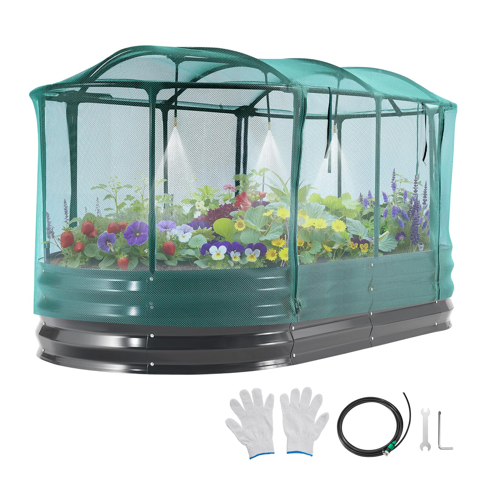 VEVOR 6x3x1FT Metal Raised Garden Bed