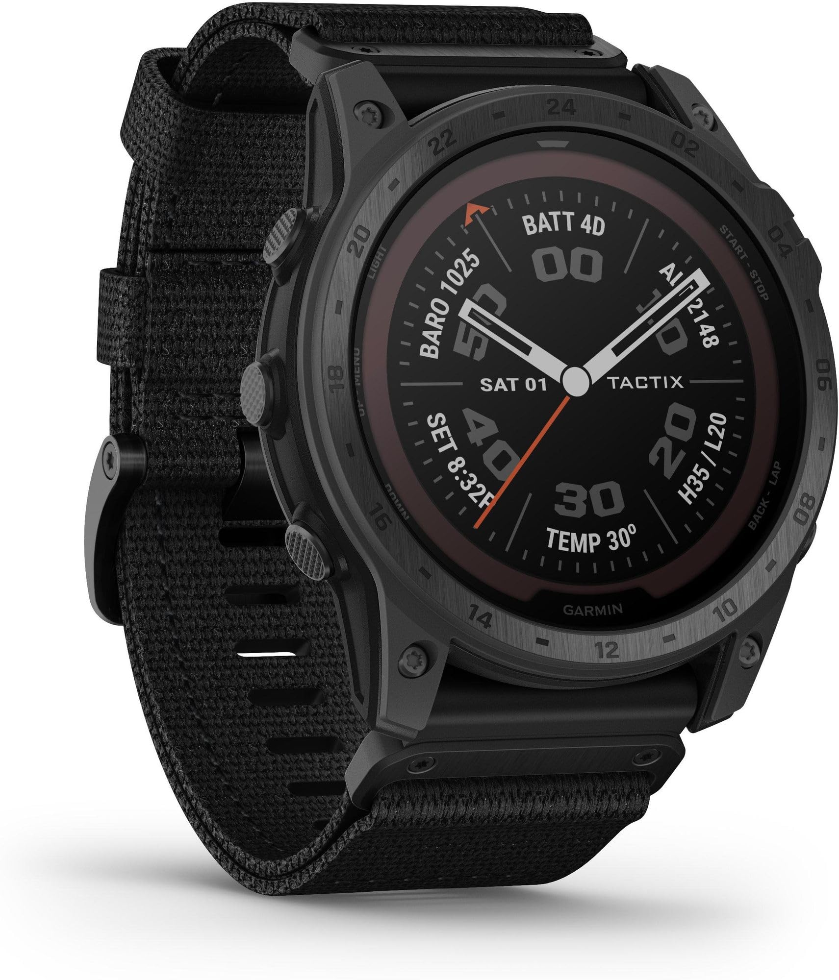 Garmin - 010-02704-11 - tactix 7 - Profi-Edition - Taktische Premium-GPS-Smartwatch mit Nylonarmband - Solar