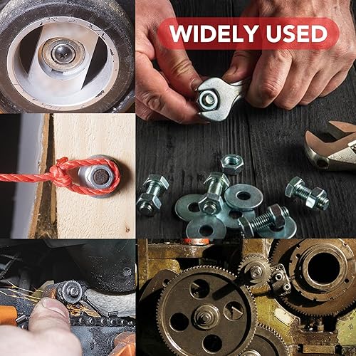 Miniatura 6 de AOKOLL Arandelas de guardabarros de 38 "Arandelas planas de acero inoxidable 304 Arandelas metálicas universales (38" x 1-12" 30PCS)