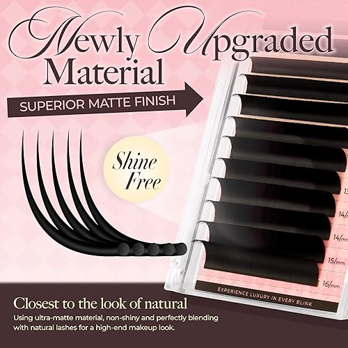 Miniatura 8 de LASHVIEW Extensiones de pestañas en racimo de pestañas individuales de megavolumen, extensiones de pestañas postizas en racimo para bricolaje en