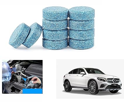 Asryd Car Wiper Detergent Effervescent Tablets Auto Windshield Cleaner Glass Tablets| Better Visibility | Safer Driving | Made in India | for Mercedes-Benz AMG GLA35 (10 Tablets)