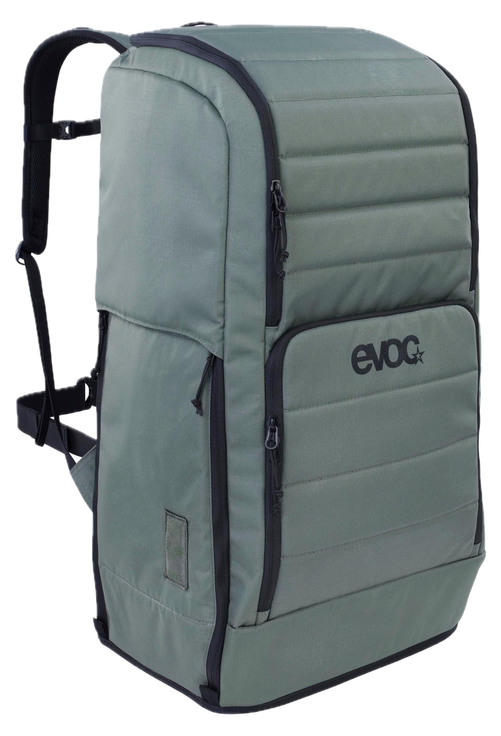 EVOC GEAR BACKPACK 90 Plecak podróżny, plecak turystyczny (solidny plecak z przegrodą na buty, plecak trekkingowy z przegrodami organizacyjnymi, pojemność: 90 l), kolor ciemnooliwkowy