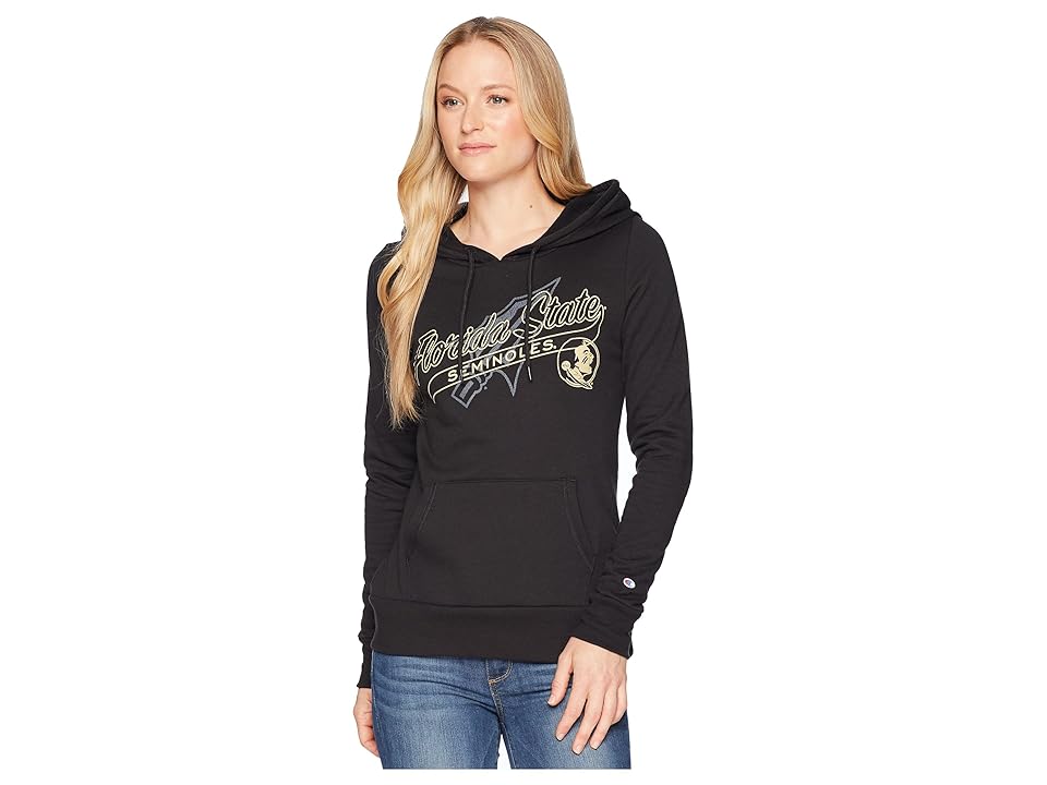 

Champion College Florida State Seminoles Eco University Fleece Hoodie (Black) Girl's Sweatshirt