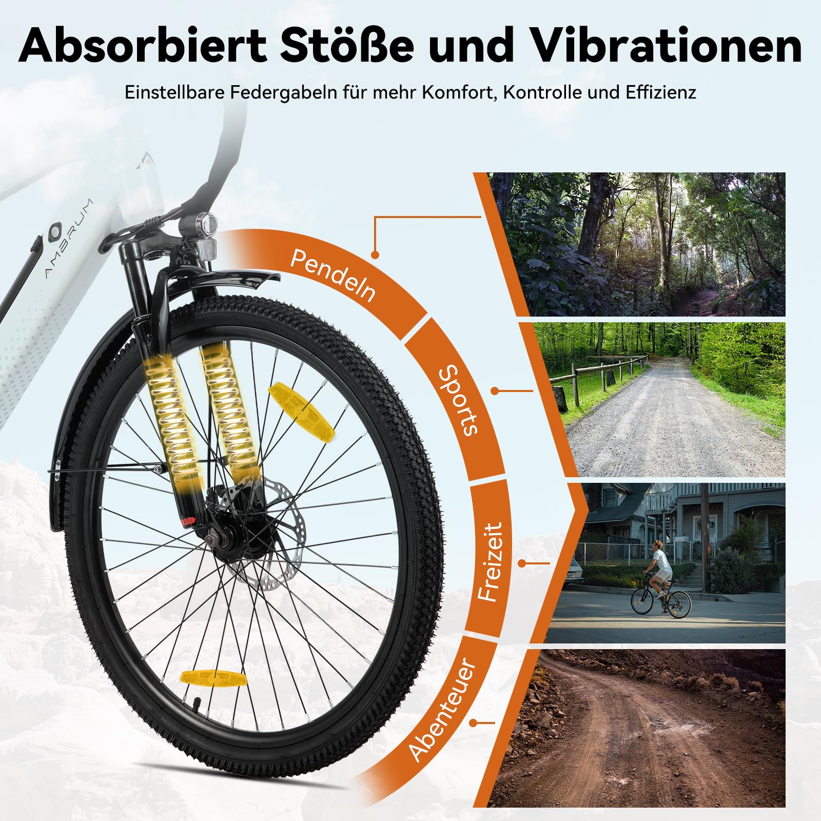 HILAND 26 Zoll E-Bike Mountainbike, 250W Motor, Elektrofahrrad mit 10,4Ah Akku, E-MTB mit 7-Gang, Doppelscheibenbremse, Unisex Elektro Fahrrad für Damen & Herren