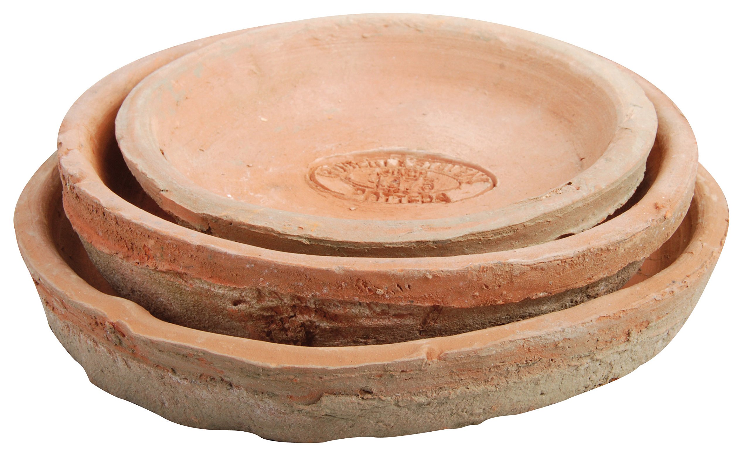AT02 Aged Terracotta Round Saucers for AT01 (Set of 3)