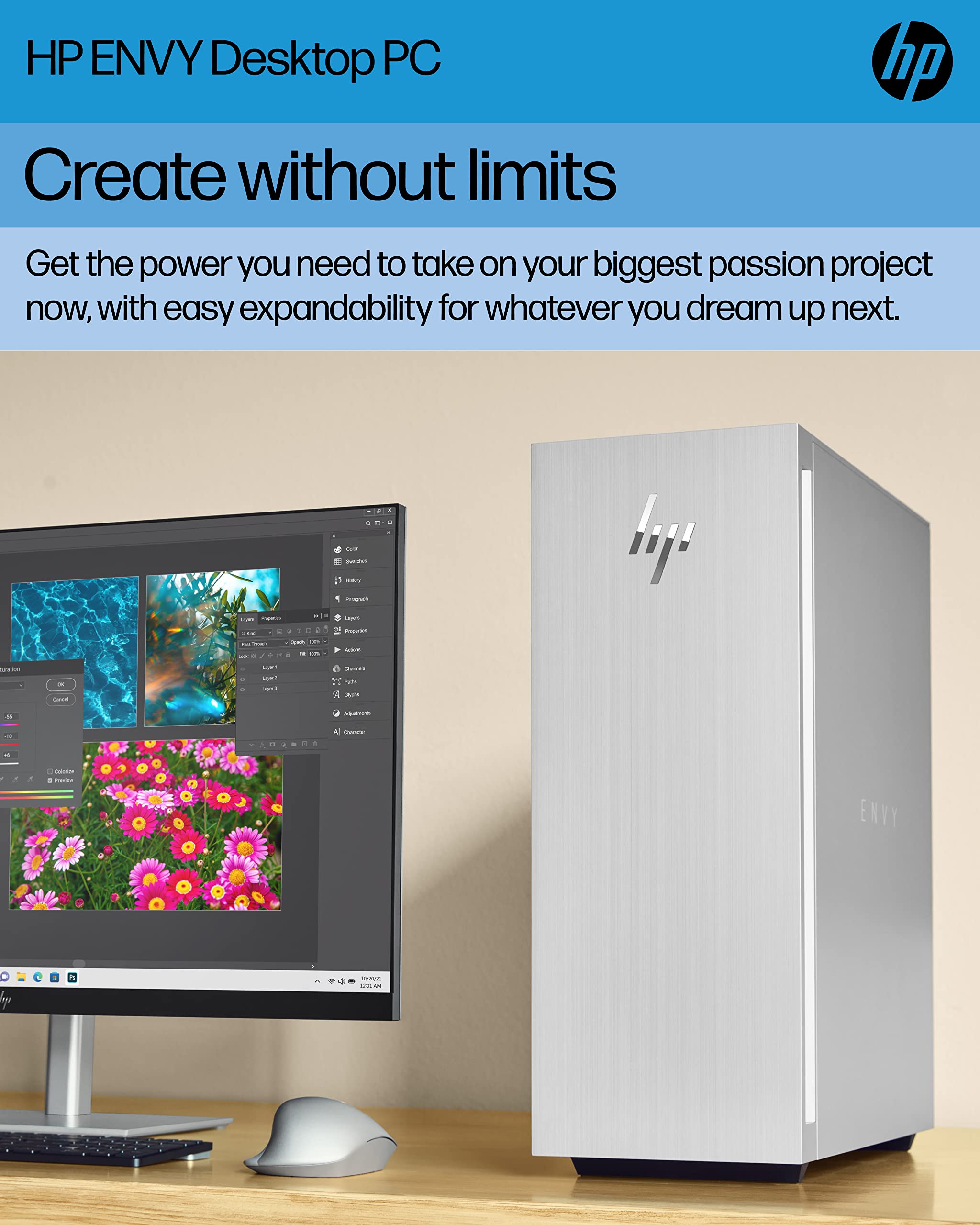 Amazon.com: HP Envy Desktop PC, NVIDIA GeForce RTX 3060, 12th Gen 