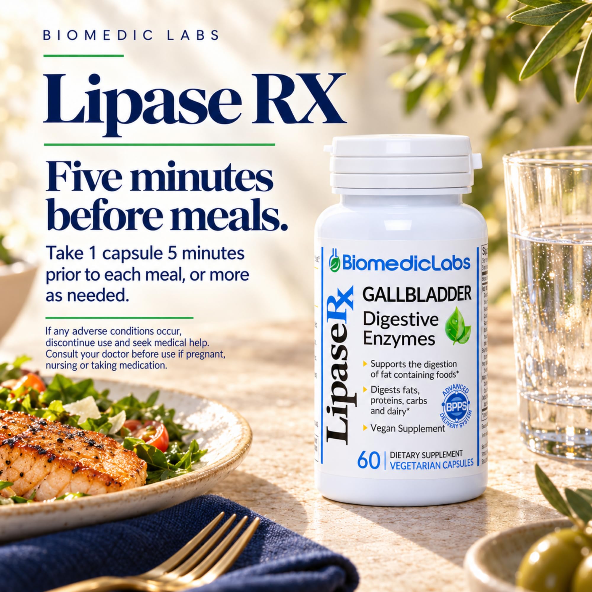 Biomedic Labs Lipase RX Digestive Enzymes, 60 Capsules — Amazon image 9