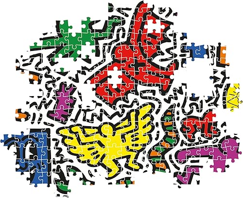 Miniatura 5 de Clementoni - Keith Haring Haring-1000 Adult Pieces, Art, Famous Paintings, Made in Italy, Multicoloured, 39756