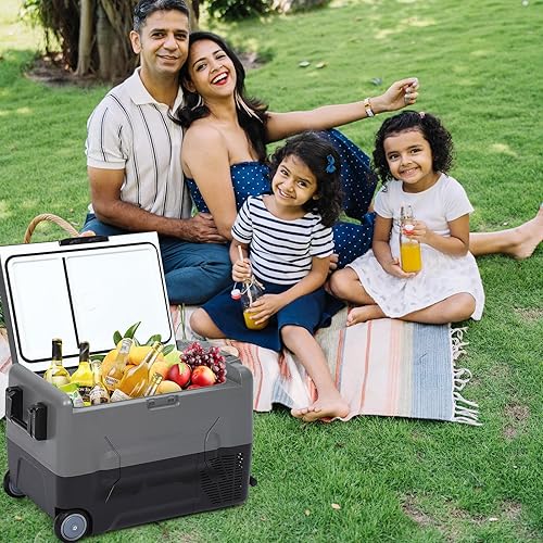 Miniatura 5 de Refrigerador de coche de 1224 voltios CC, congelador portátil, control de aplicación, refrigerador portátil de 37 cuartos de galón -4-68 para