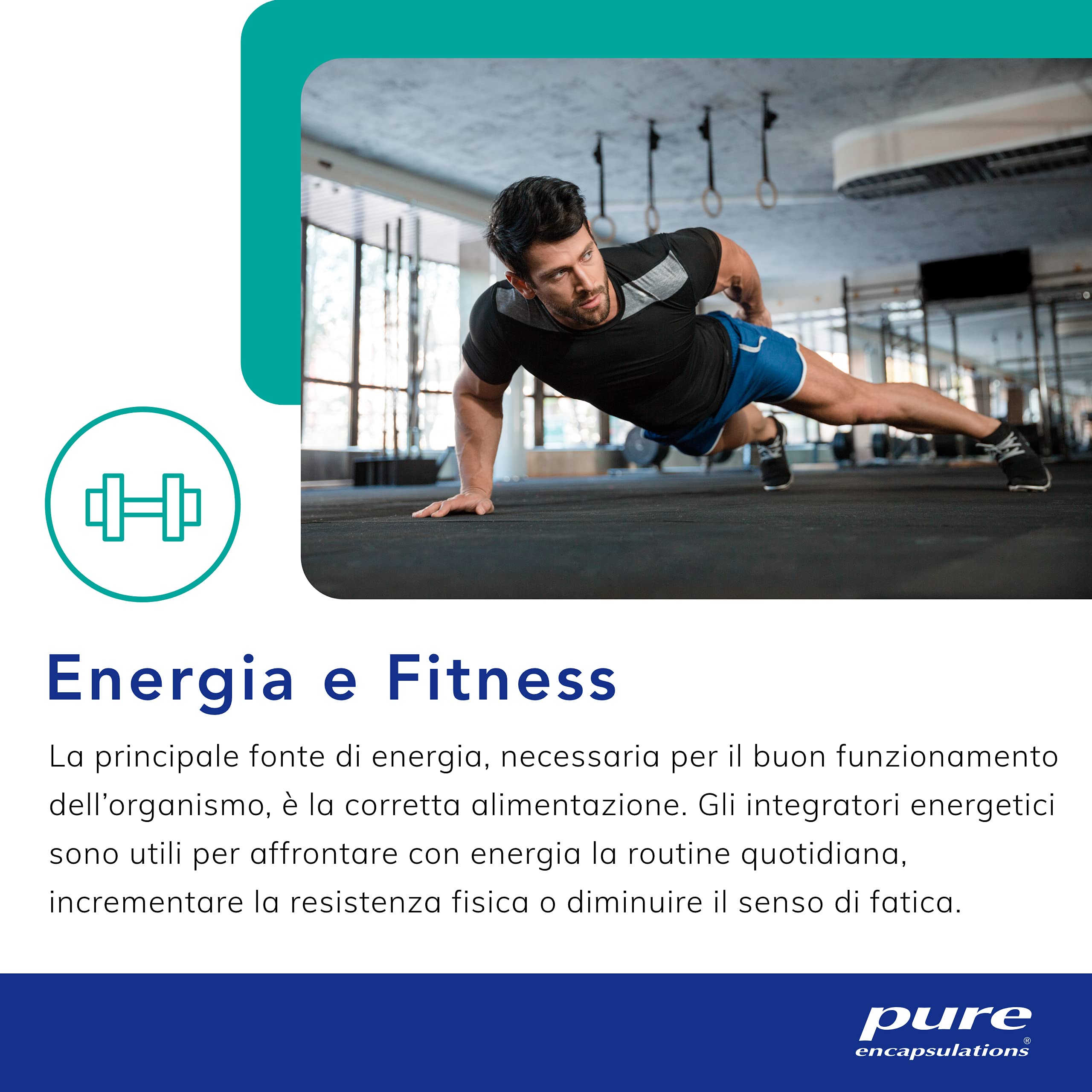Pure Encapsulations - Coenzima Q10 120 mg – Integratore di CoQ10 in Capsule Vegetali Ipoallergeniche – Cuore e Energia – 30 Capsule
