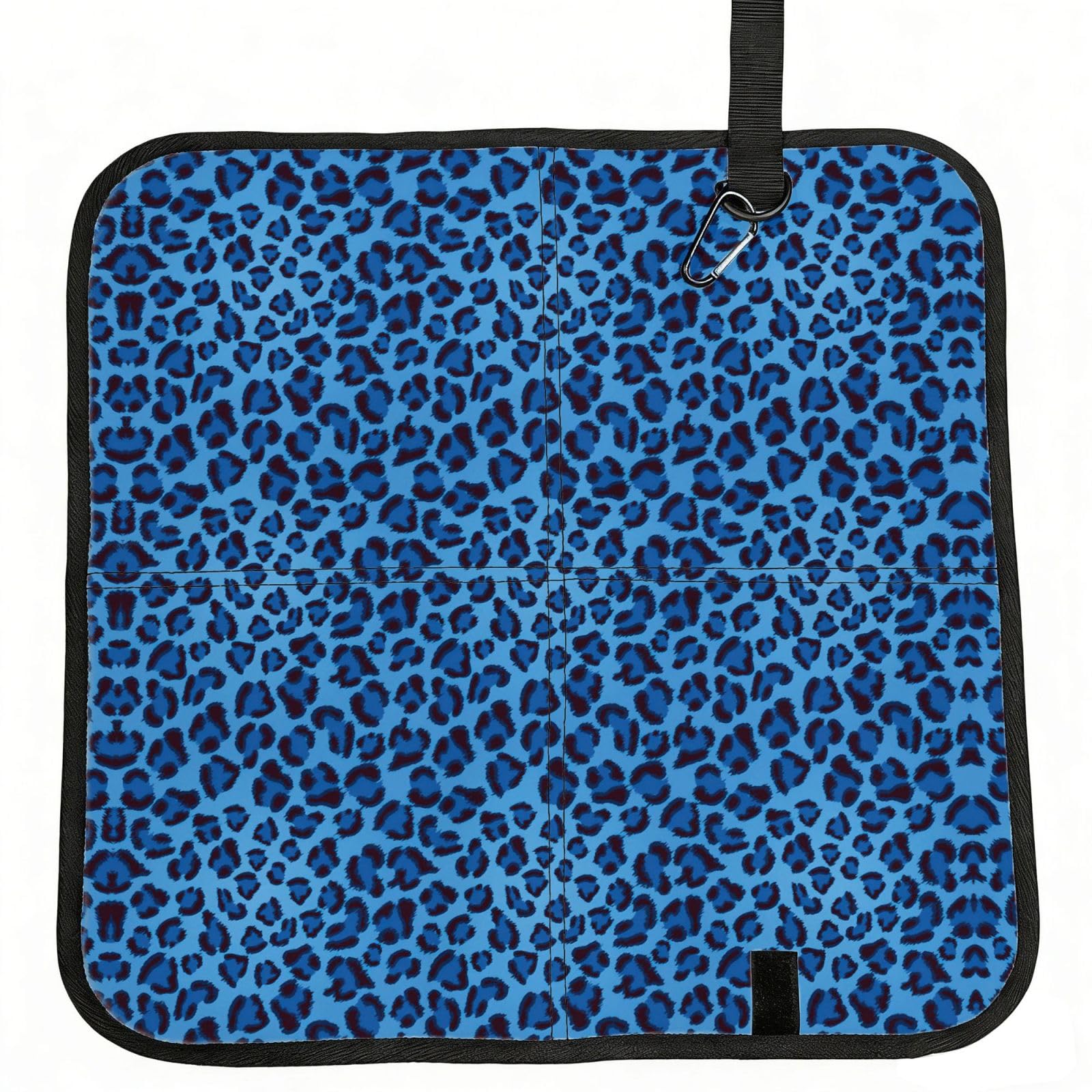 VCzsdff Leopard Skin Animal Print Portable Seat Cushion Folding Bleacher Pad Compact Picnic Sitting Mat Polyester 40cm