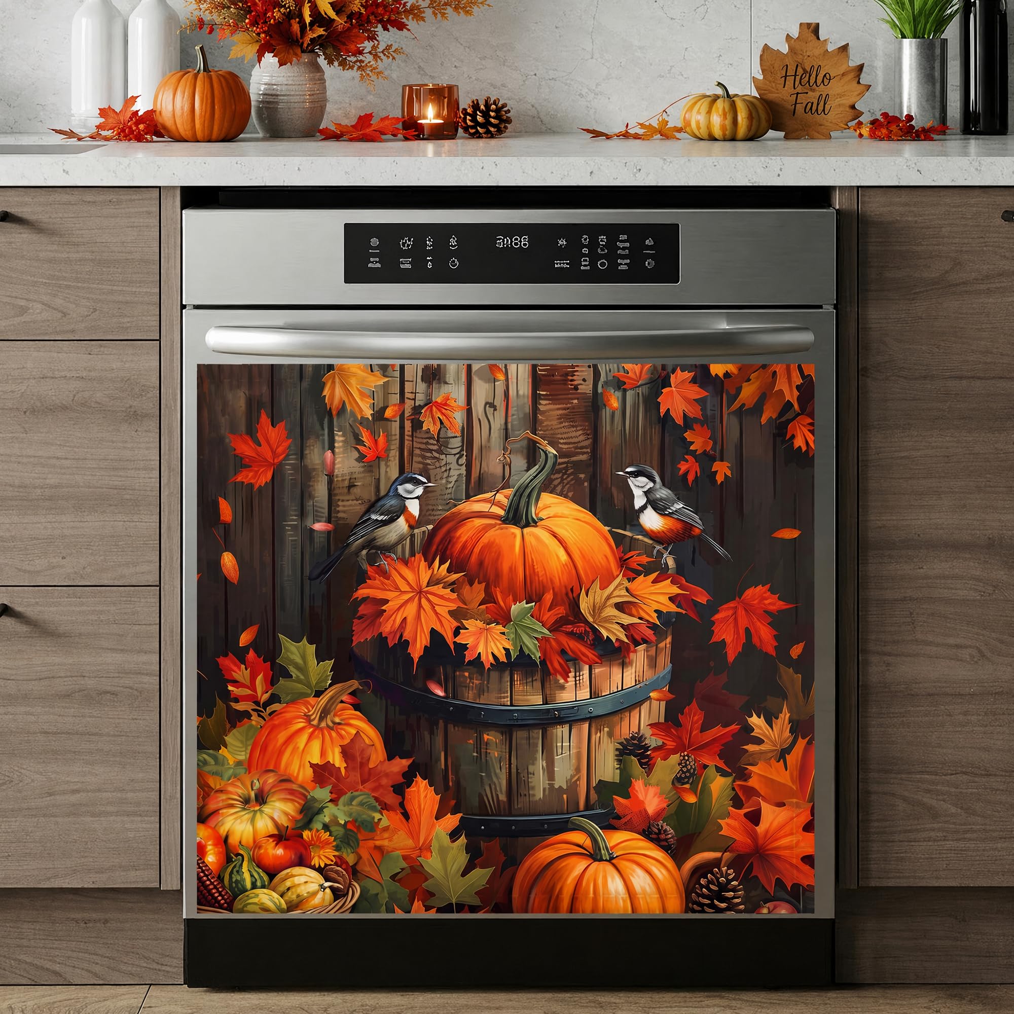 Photo 1 of TUNSEZ Fall Dishwasher Magnet Cover, 23x26 in