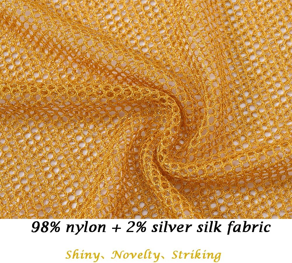 JINSHI Men's Sparkling Sleeveless Sheer Mesh Top, Fishnet Shirt, Sexy Transparent Tee, Ideal for Muscle Display - Image 4