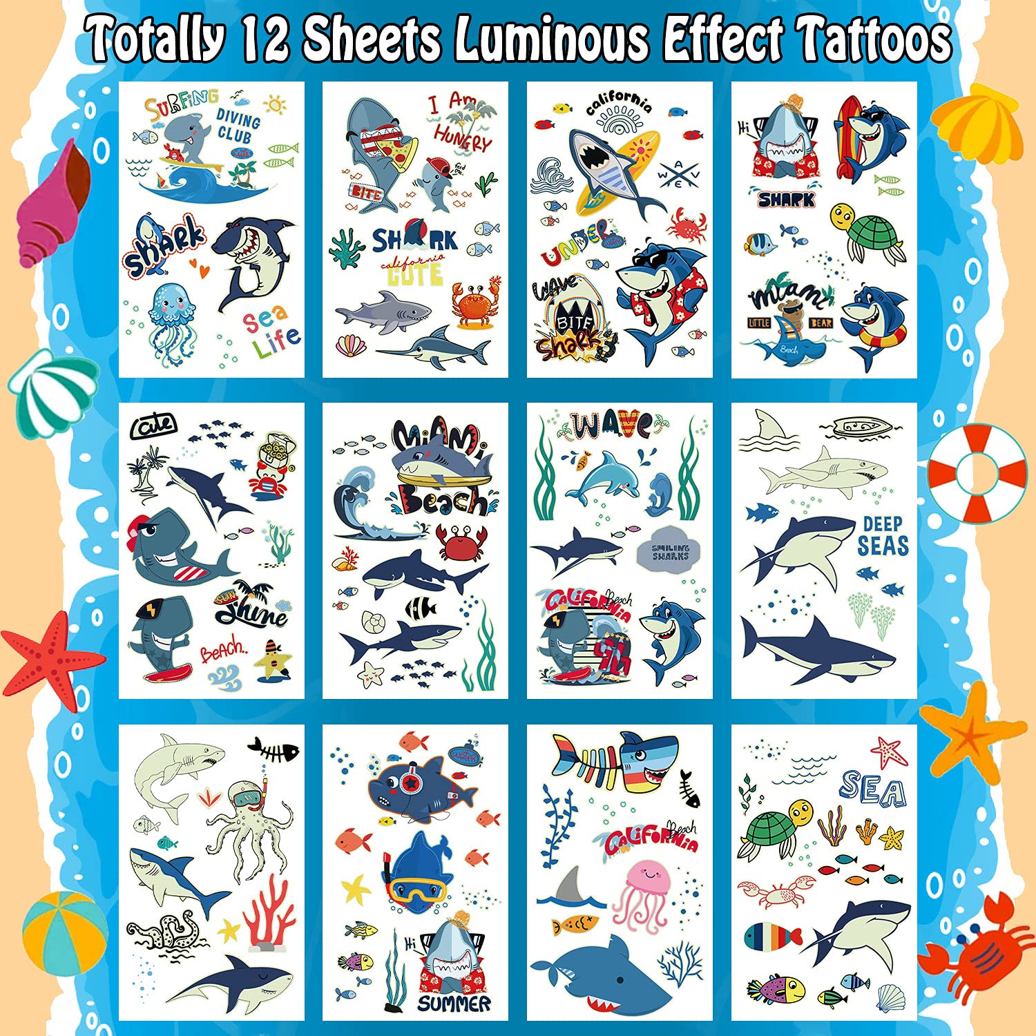 Grattis Pu00e5 Fu00f6delsedagen Shark Banner - Haj Party Dekorationer Fu00f6r Pojkar Pojkar Haj Fu00f6delsedag Banner Hav Tema Party Supplies Tema Party Under Havet