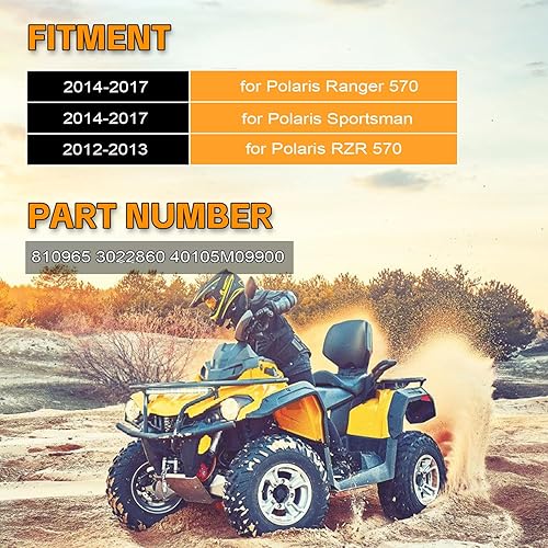 Miniatura 2 de PANGOLIN Kit de reconstrucción de extremo superior de junta de cilindro de 3.898 in para Polaris Ranger 570 2014-2019, reemplazo 810965 3022860