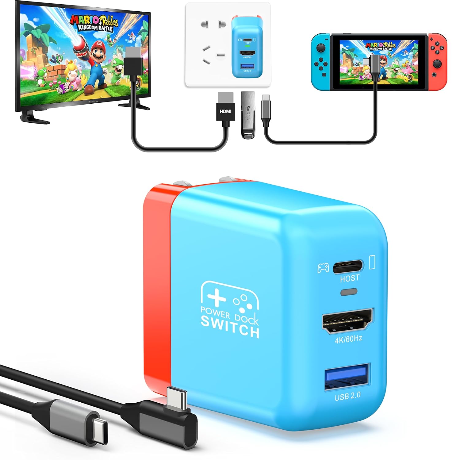 Portable TV Dock for OLED Nintendo Switch Amazon.in Video Games