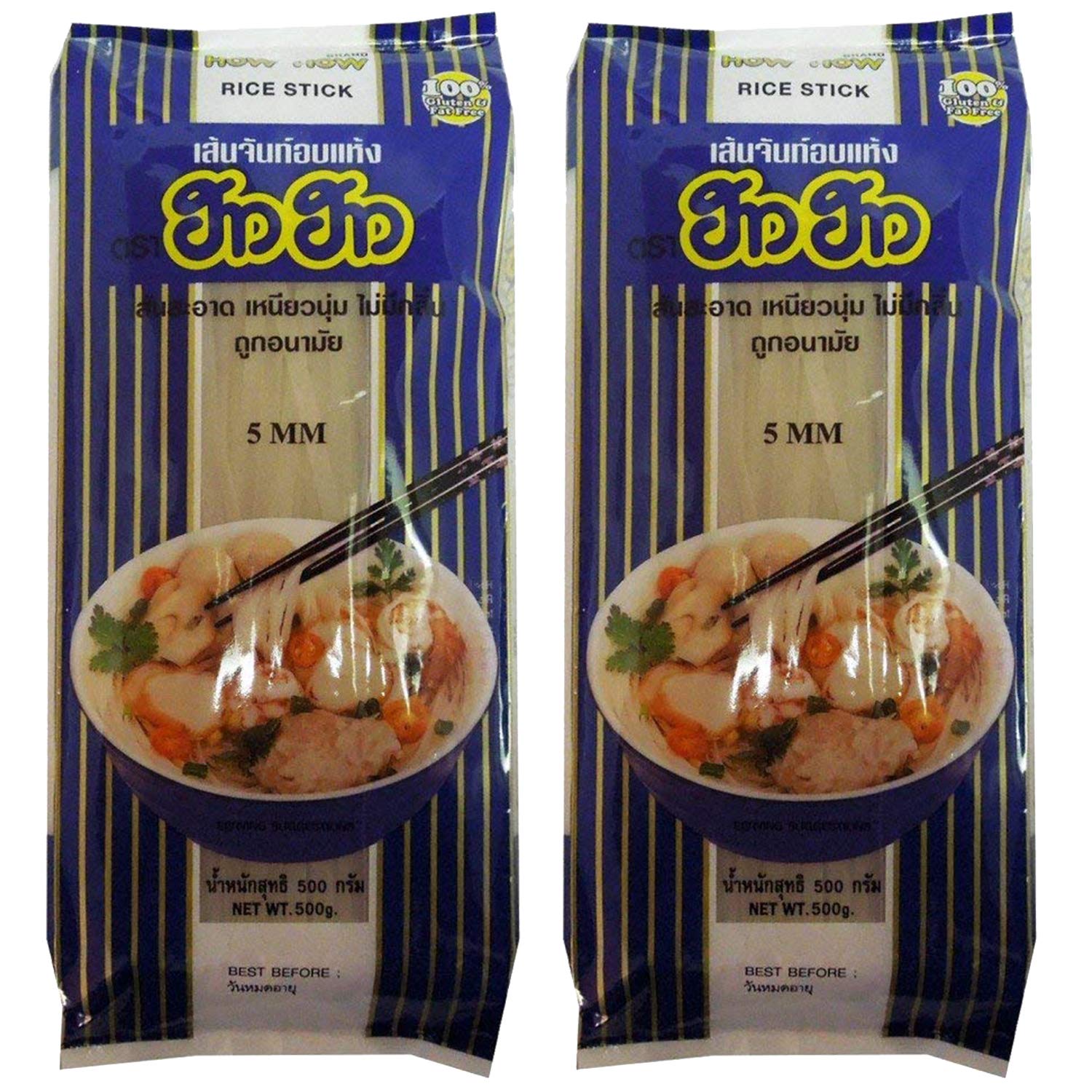 How-How 5Mm Rice Stick Noodles, 17.64 Oz 500G, 2 Pack, Vegetarian (B08JCYYJ8S) Amazon Price History, Amazon Price Tracker