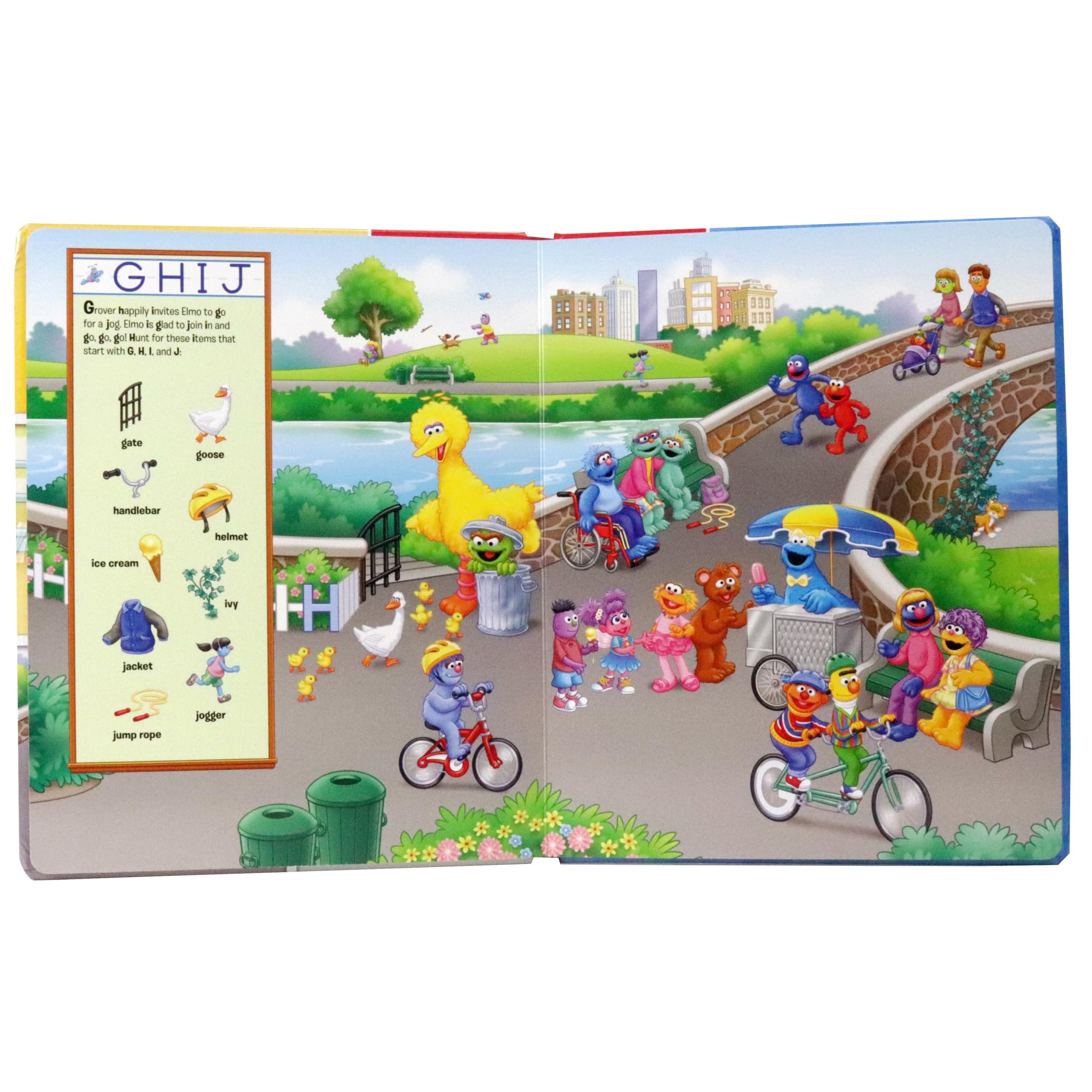 Sesame Street - E is for Elmo! ABCs - My First Look and Find Activity Book - PI Kids - Image 4