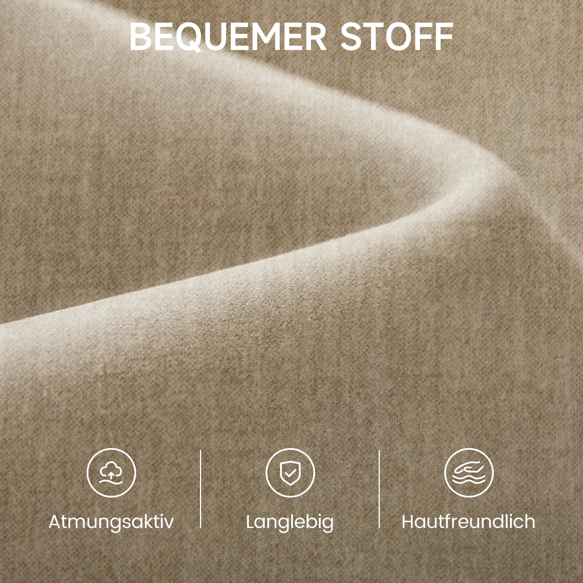 2er-Set Accent Sessel mit Kissen, Moderner Polstersessel für Wohnzimmer,Lounge-Stuhl mit Armlehnen&Holzrahmen, bequemer Lesesessel, Stoff Hellgrau