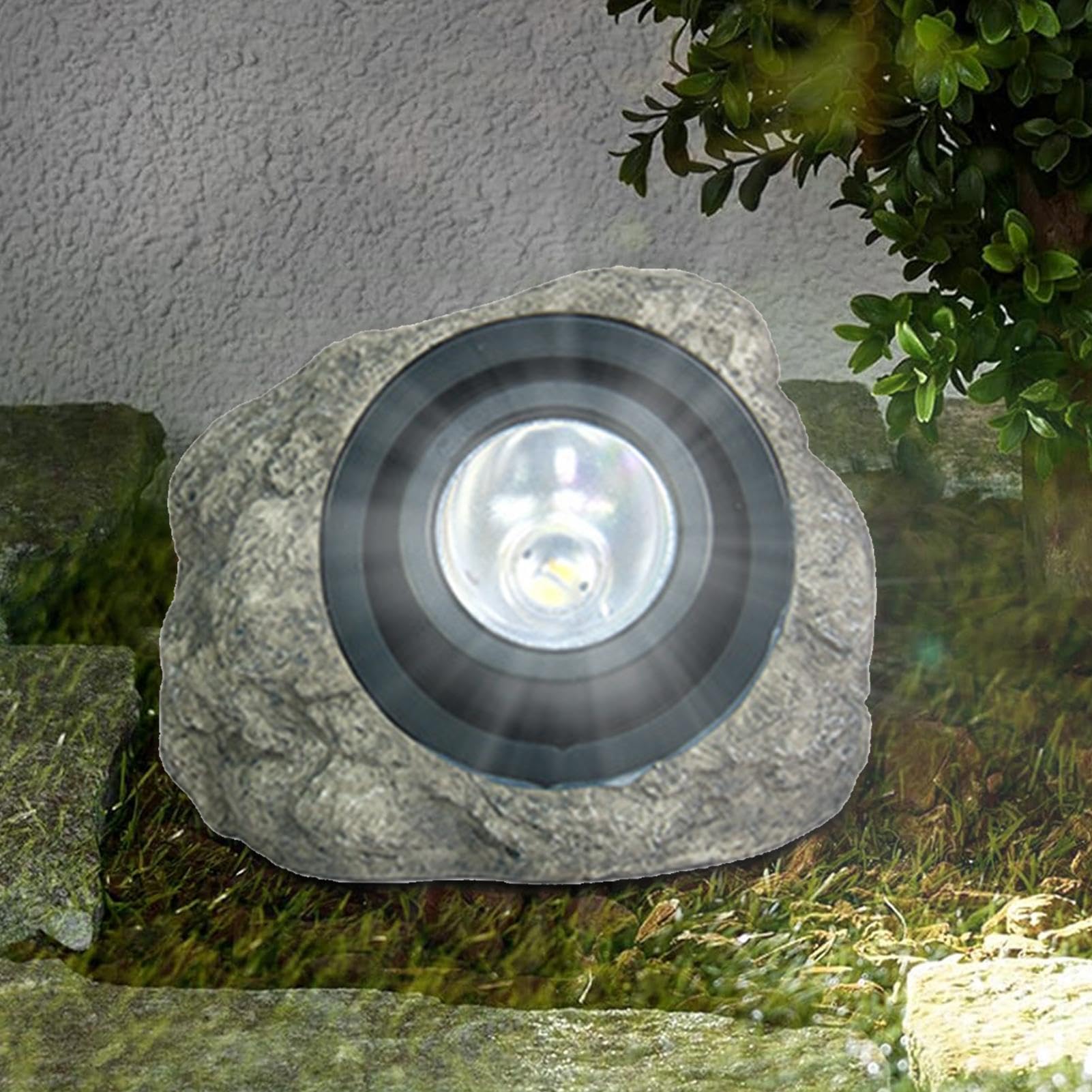 Solar-Felsenlichter, wasserdicht | LED für Garten Stein Landschaft Dekoration Weg Hof Rasen Terrasse
