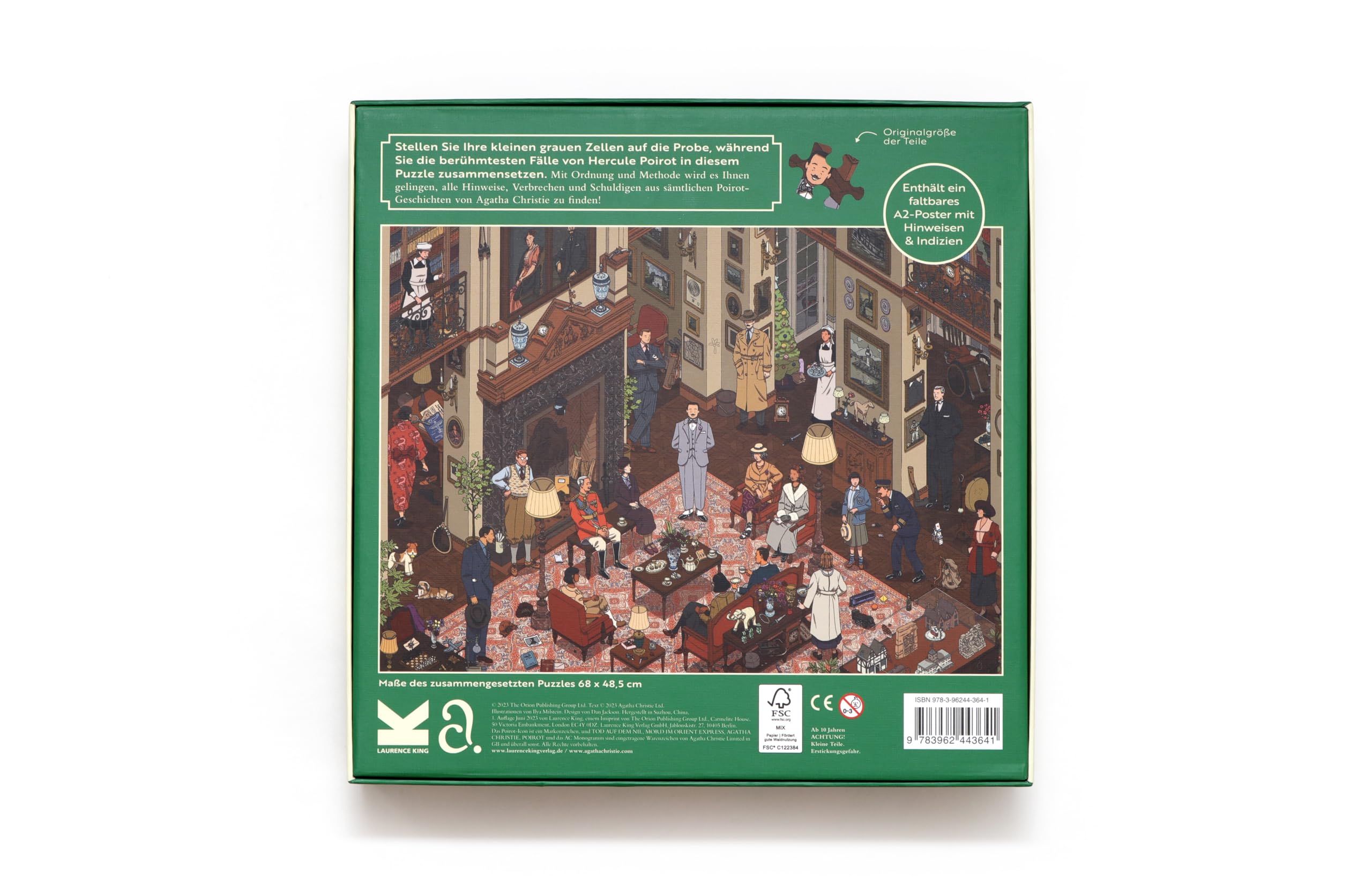 The World of Hercule Poirot 1000 Piece Puzzle: A 1000-Piece Jigsaw Puzzle : Agatha Christie Ltd, Agatha Christie
